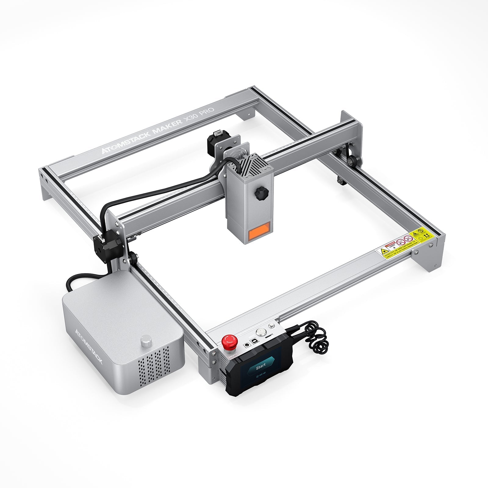Atomstack X30 Pro/A30 Pro 160W Lasergravierer Laser Graviermaschine + Atomstack R1 Spannfutter + AC1 Kamera