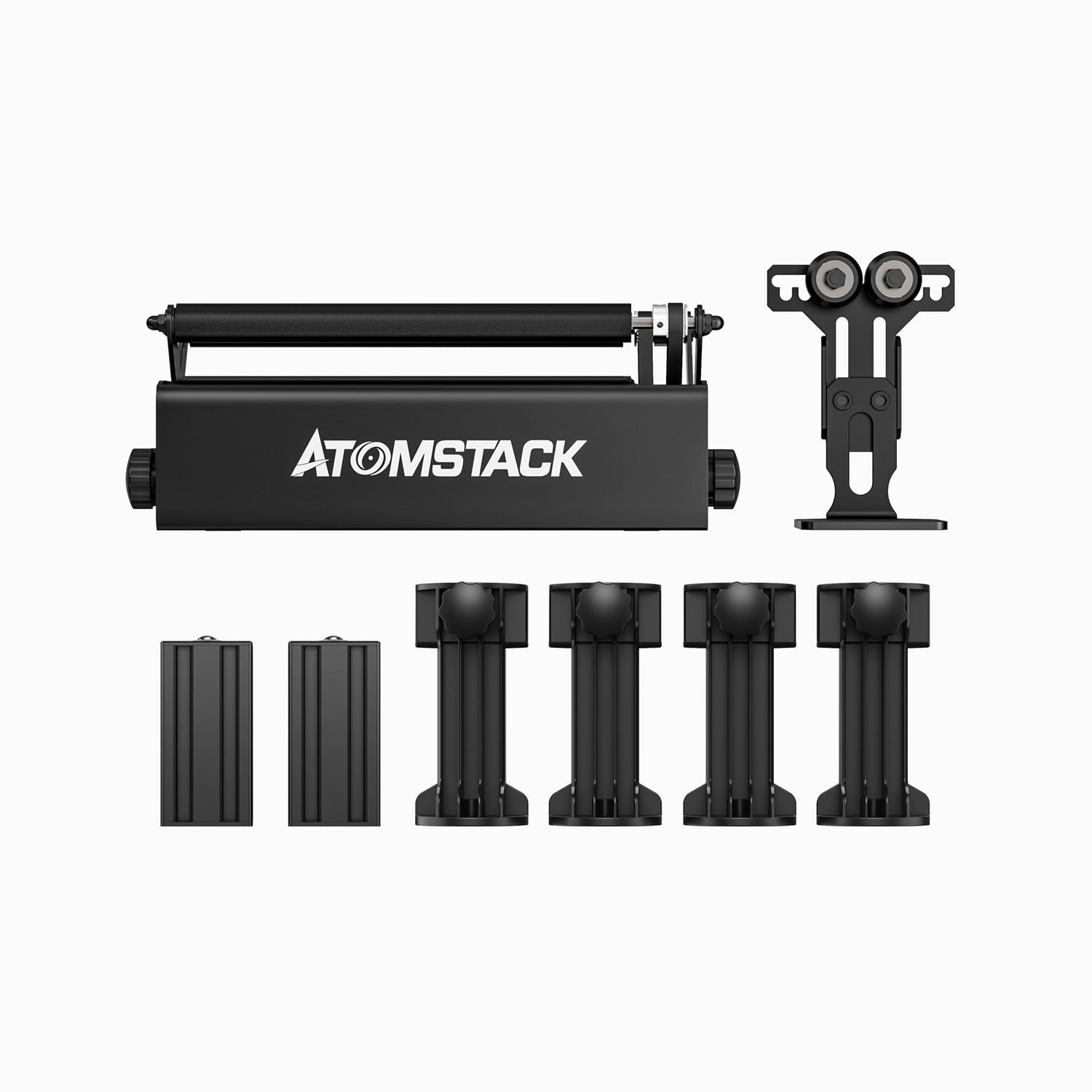 *UPGRADED* Verbesserte Atomstack R3 Pro Rotationswalze mit teilbarem Trägermodul und Erweiterungstürmen